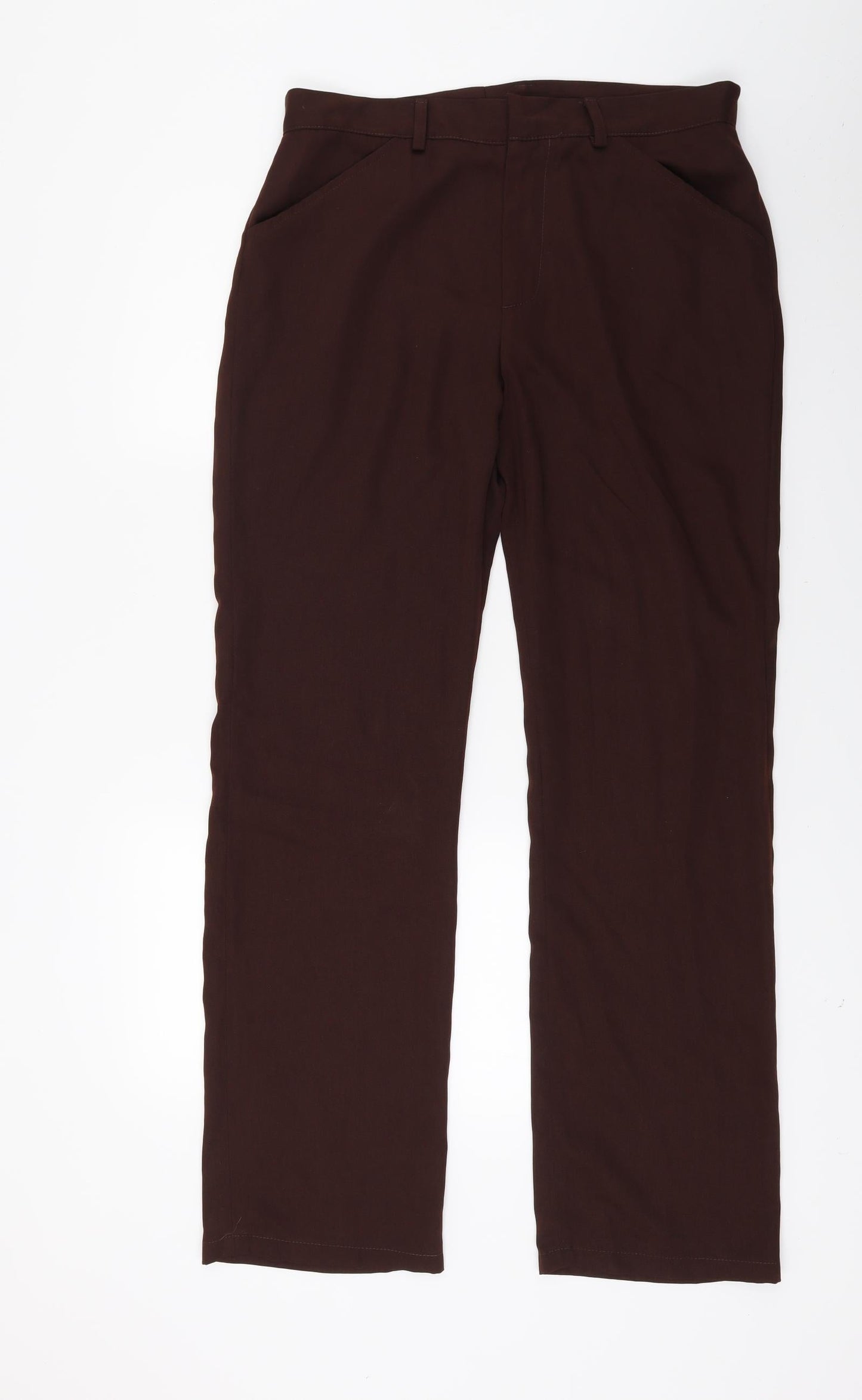 Womens UK Size 31 in Preworn Regular Fit  Brown Trousers