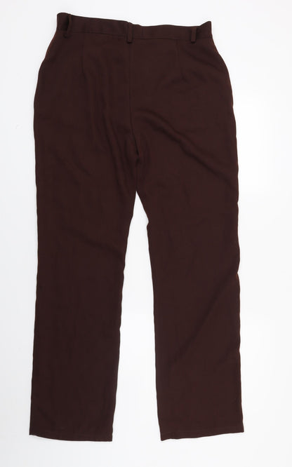 Womens UK Size 31 in Preworn Regular Fit  Brown Trousers