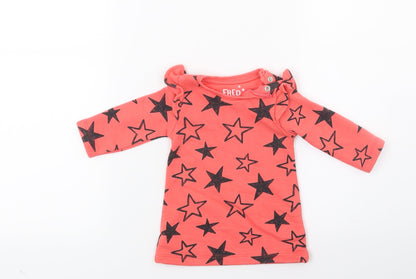 F&F Girls Red   A-Line  Size 0-3 Months  - Stars