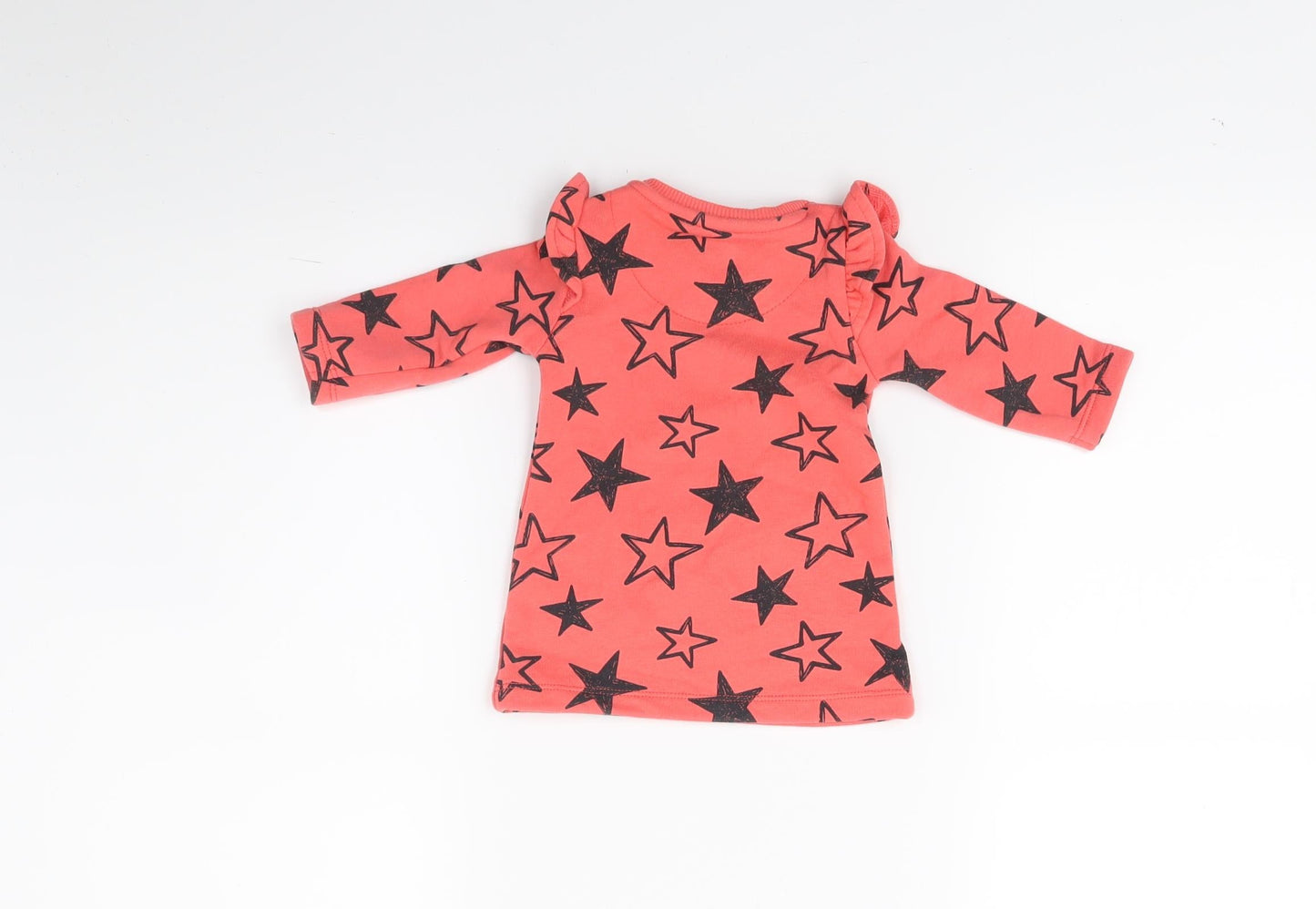 F&F Girls Red   A-Line  Size 0-3 Months  - Stars
