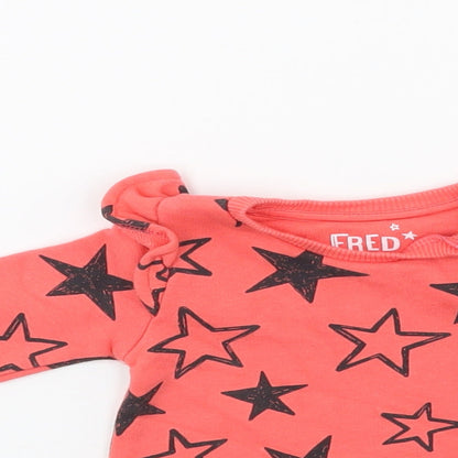 F&F Girls Red   A-Line  Size 0-3 Months  - Stars