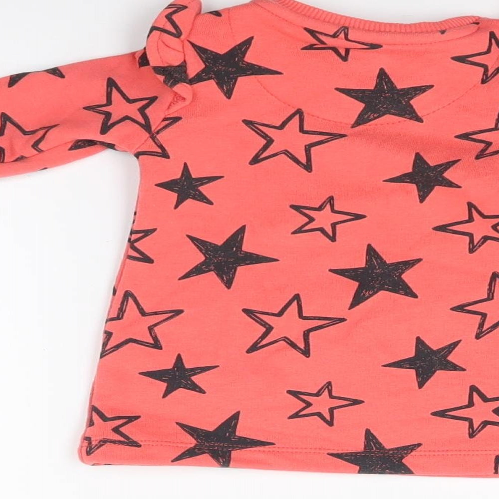 F&F Girls Red   A-Line  Size 0-3 Months  - Stars