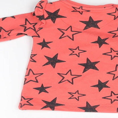 F&F Girls Red   A-Line  Size 0-3 Months  - Stars