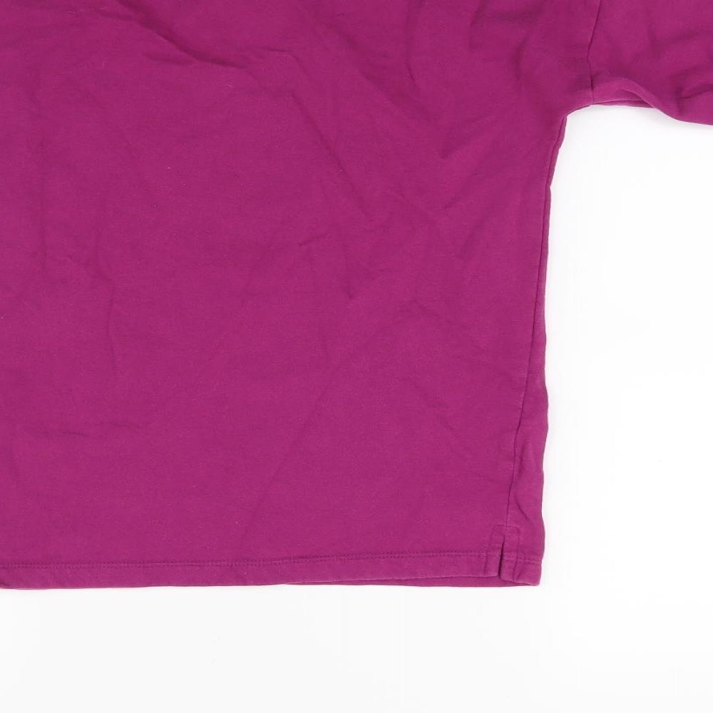 M&Co Girls Purple   Pullover Sweatshirt Size 5-6 Years  - Fox Print