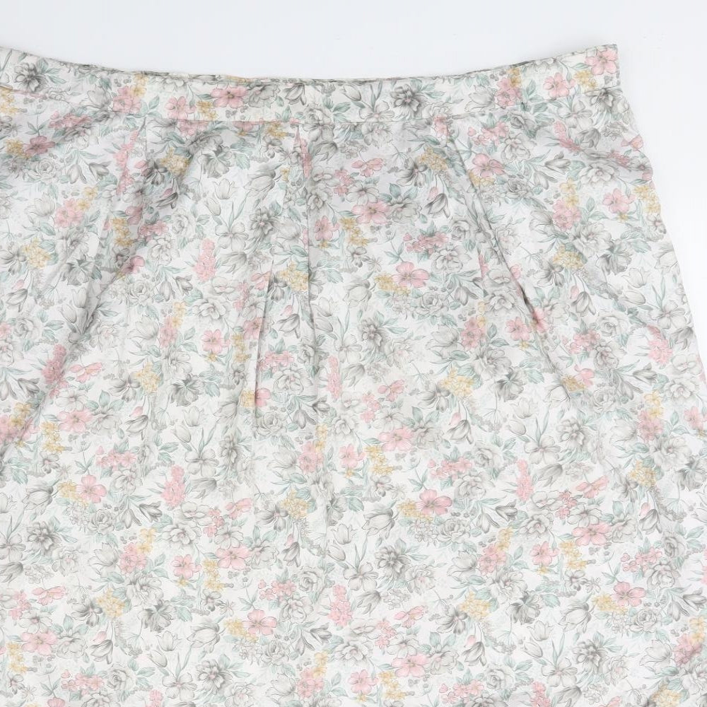 Womens UK Size 42 in Preworn White A-Line Skirt