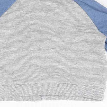 M&Co Baby Grey   Full Zip Jumper Size 6-9 Months  - Star