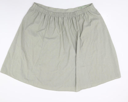 Bonmarché Womens Green   A-Line Skirt Size 24
