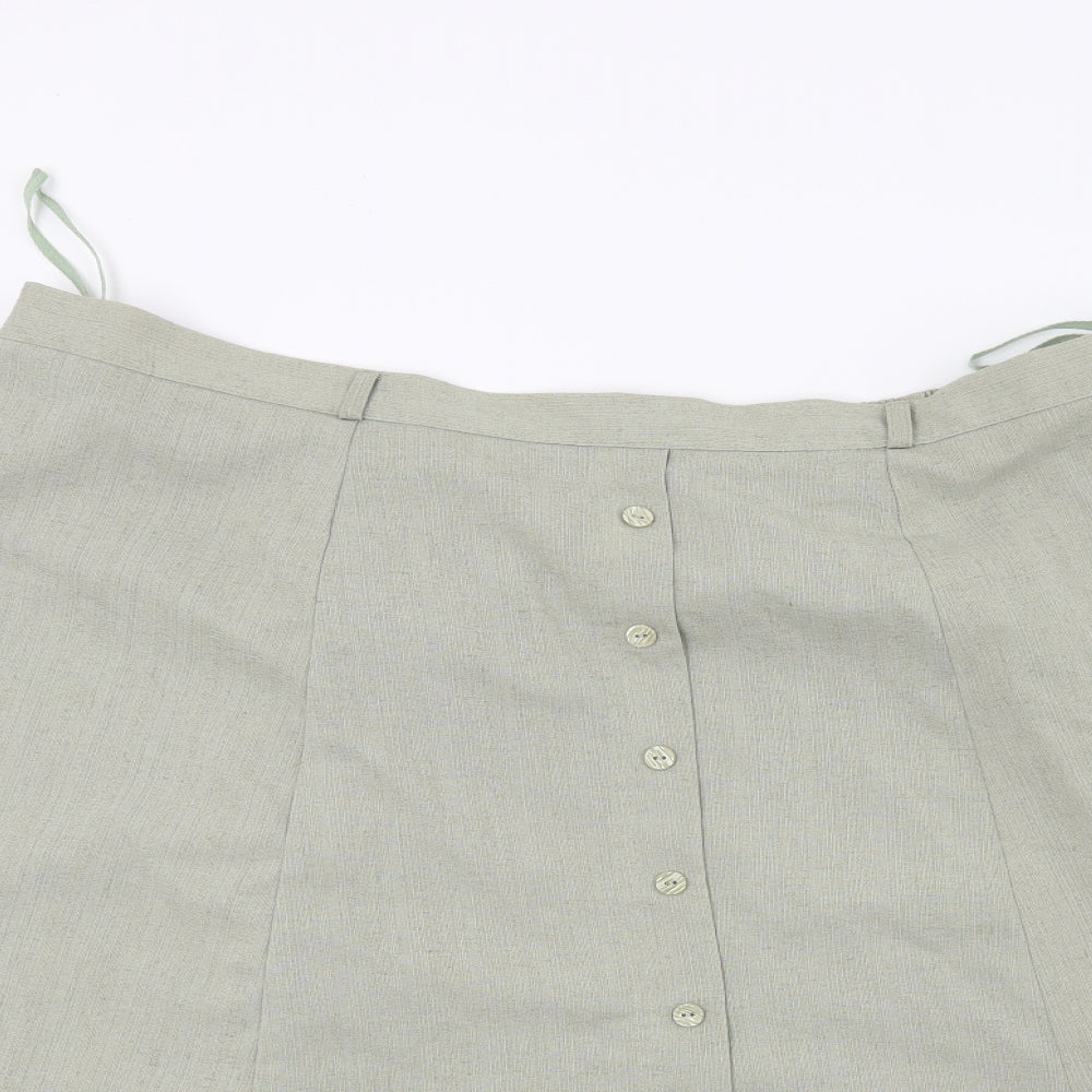 Bonmarché Womens Green   A-Line Skirt Size 24