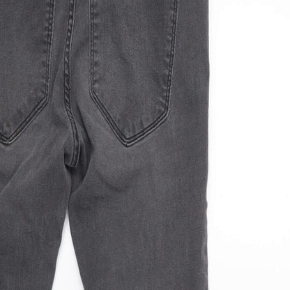 New Look Womens Grey  Denim Skinny Jeans Size 8 L27 in