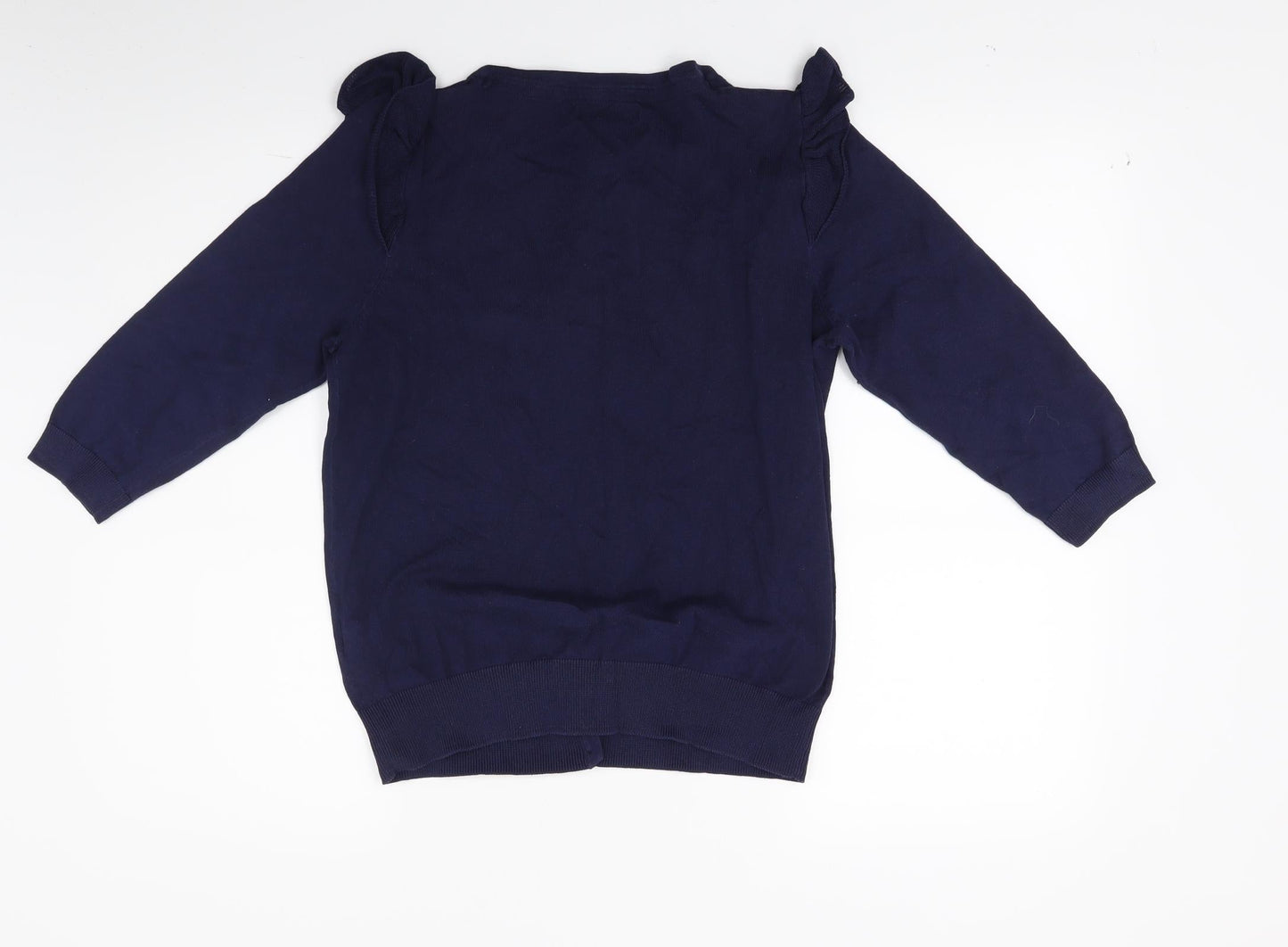 F&F Womens Blue  Knit Cardigan Jumper Size 12