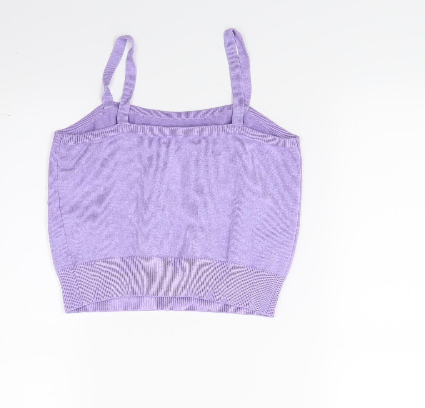 Shien Girls Purple   Vest Jumper Size S  - Flower Detail