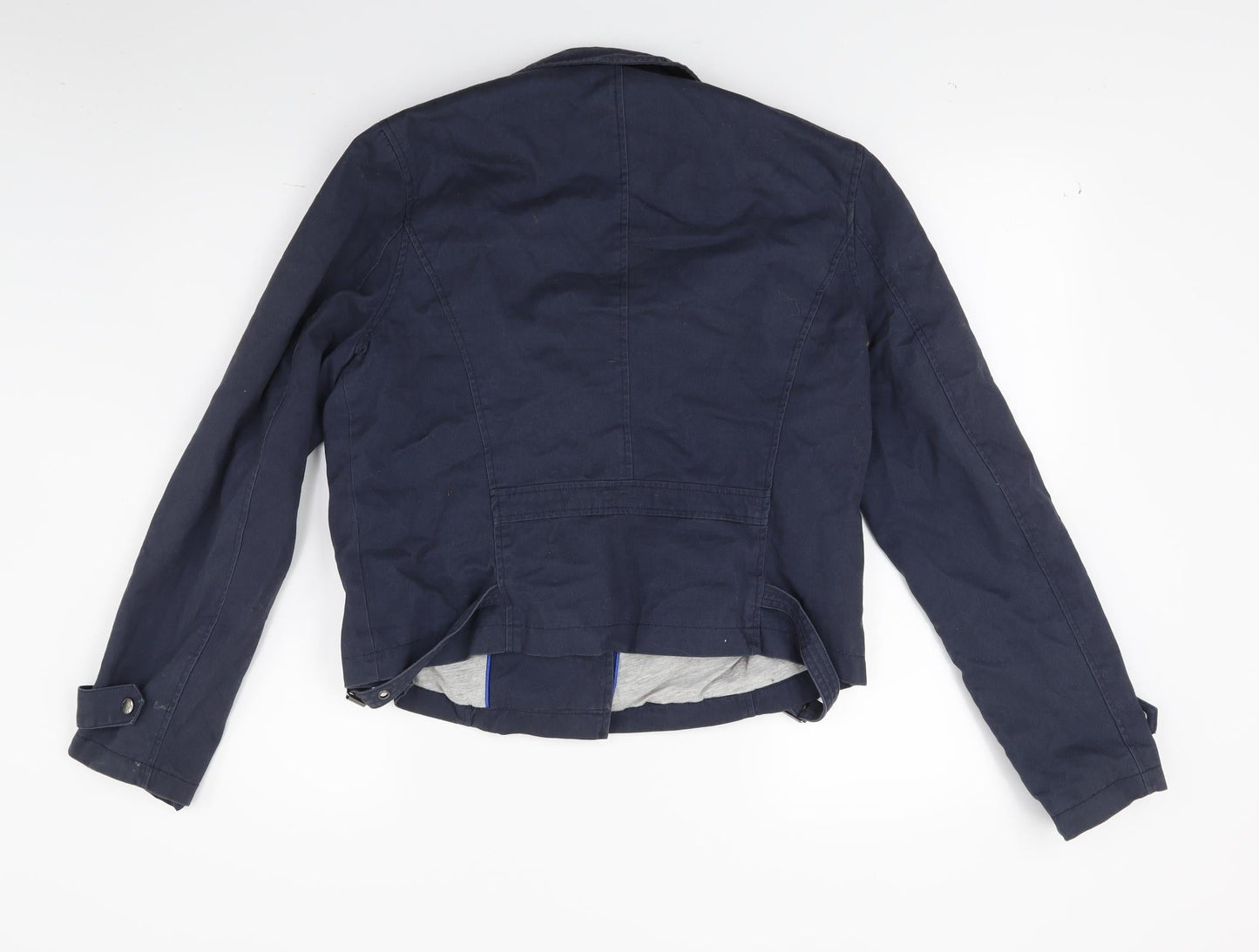Womens UK Size 14 Falmer Blue Biker Coat