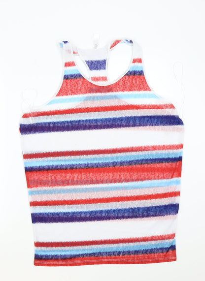Womens UK Size 14 Ocean club White Basic Tank