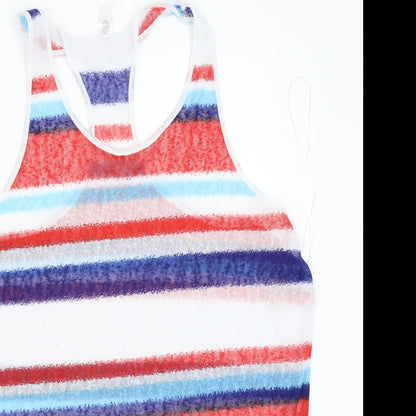 Womens UK Size 14 Ocean club White Basic Tank