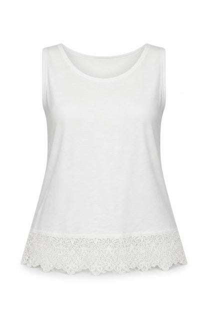 Womens UK Size 6 Newlook White Basic Tank