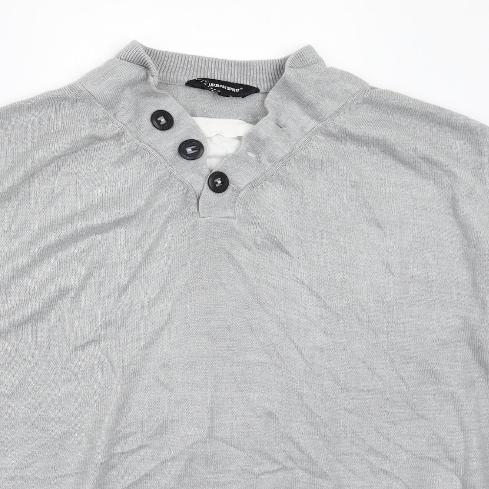 UrbanSpirit Mens Grey   Pullover Jumper Size L