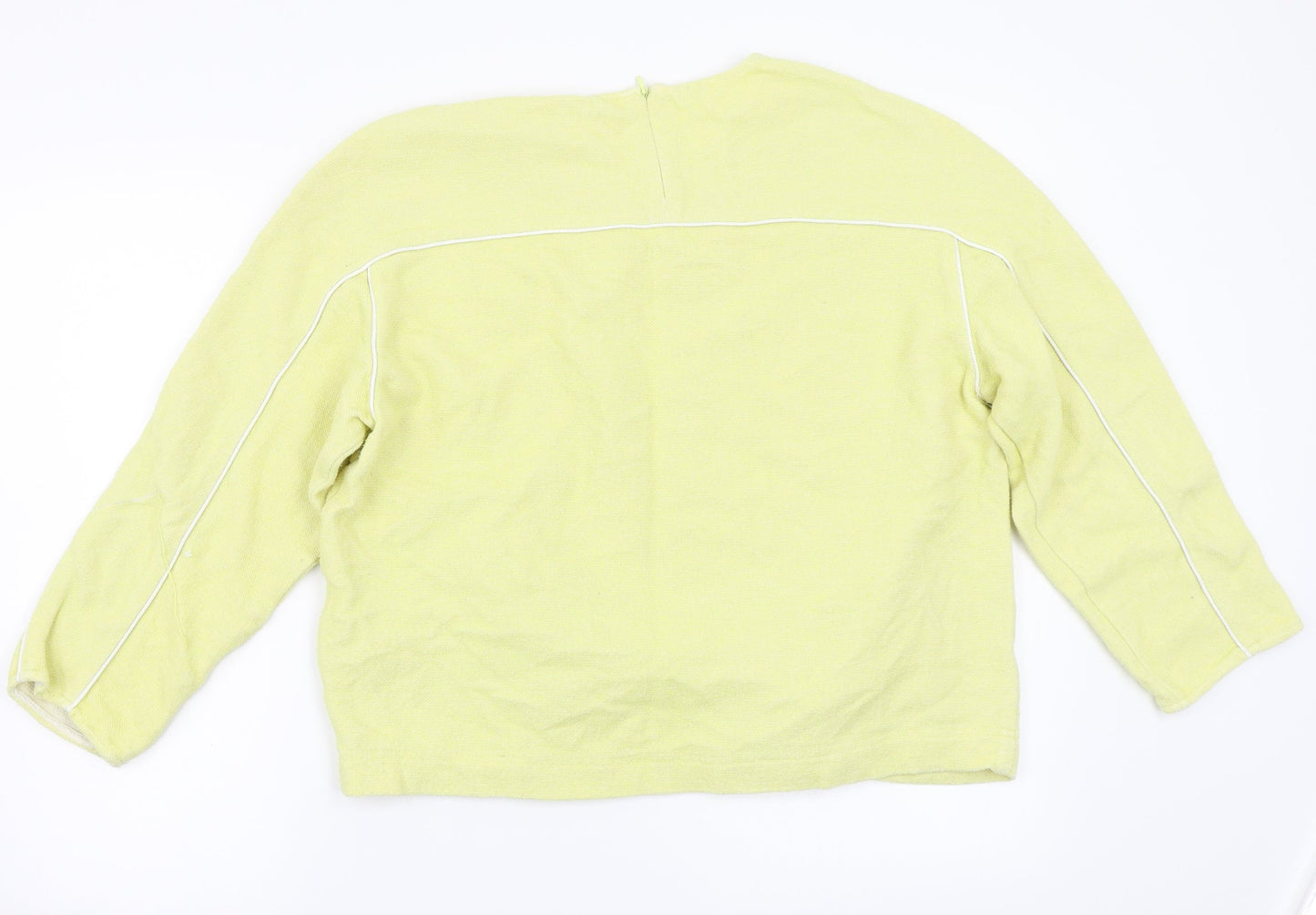 Womens UK Size S Preworn Yellow Basic T-Shirt