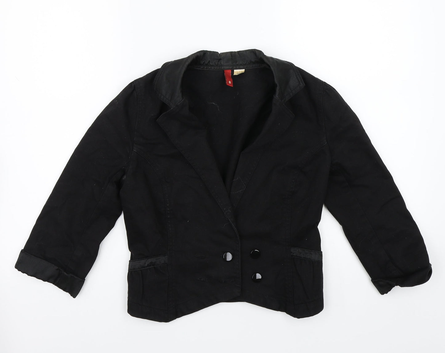 Womens UK Size 8 H&M Black Jacket