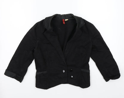 Womens UK Size 8 H&M Black Jacket