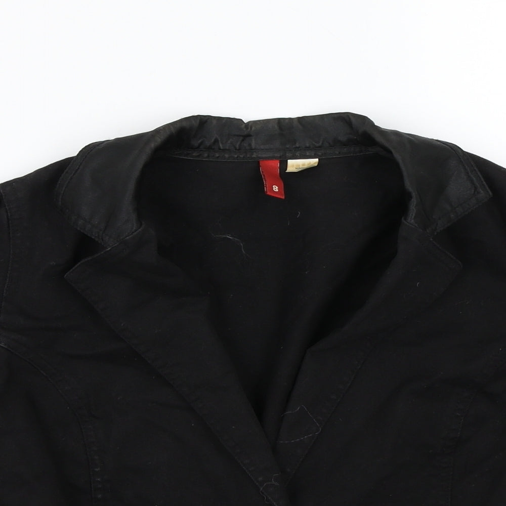 Womens UK Size 8 H&M Black Jacket