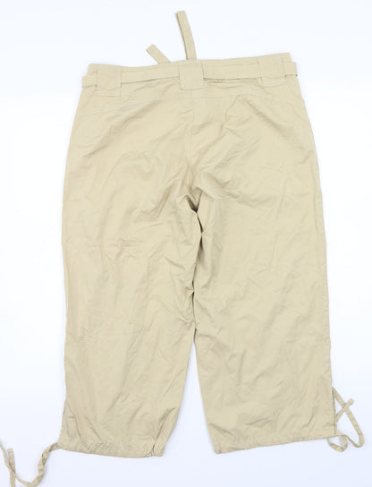 espirit Womens Beige   Cargo Trousers Size 14 L20 in