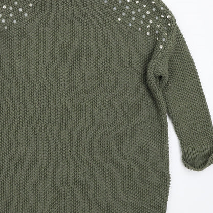 Topshop Womens Green   Pullover Jumper Size 6