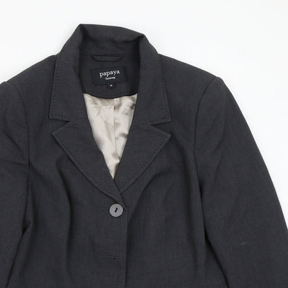 Papaya Womens Grey   Jacket Blazer Size 16