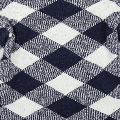 Marks and Spencer Womens Blue Check  Pullover Jumper Size S
