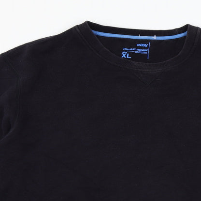 Easy Mens Black   Pullover Jumper Size XL