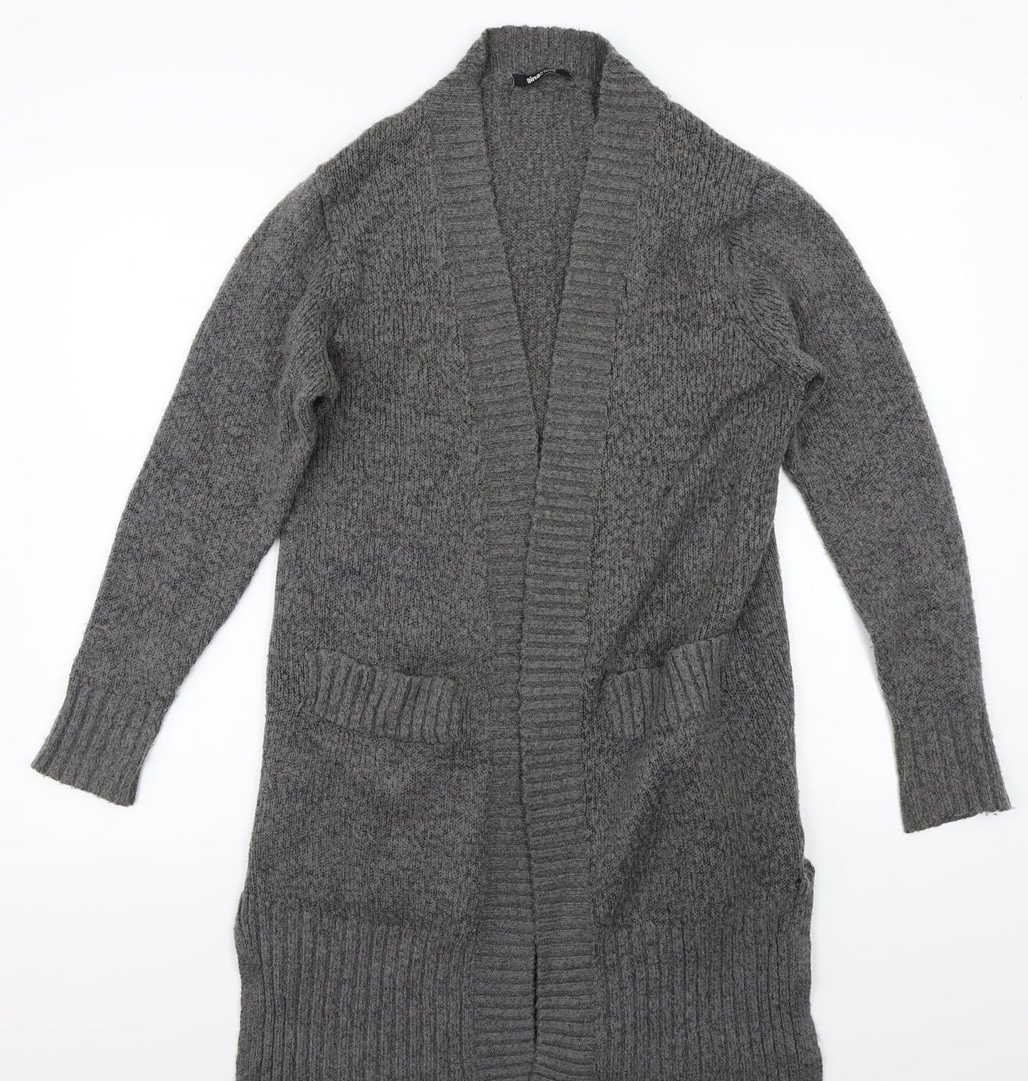 Ginatricot Womens Grey   Cardigan Jumper Size S