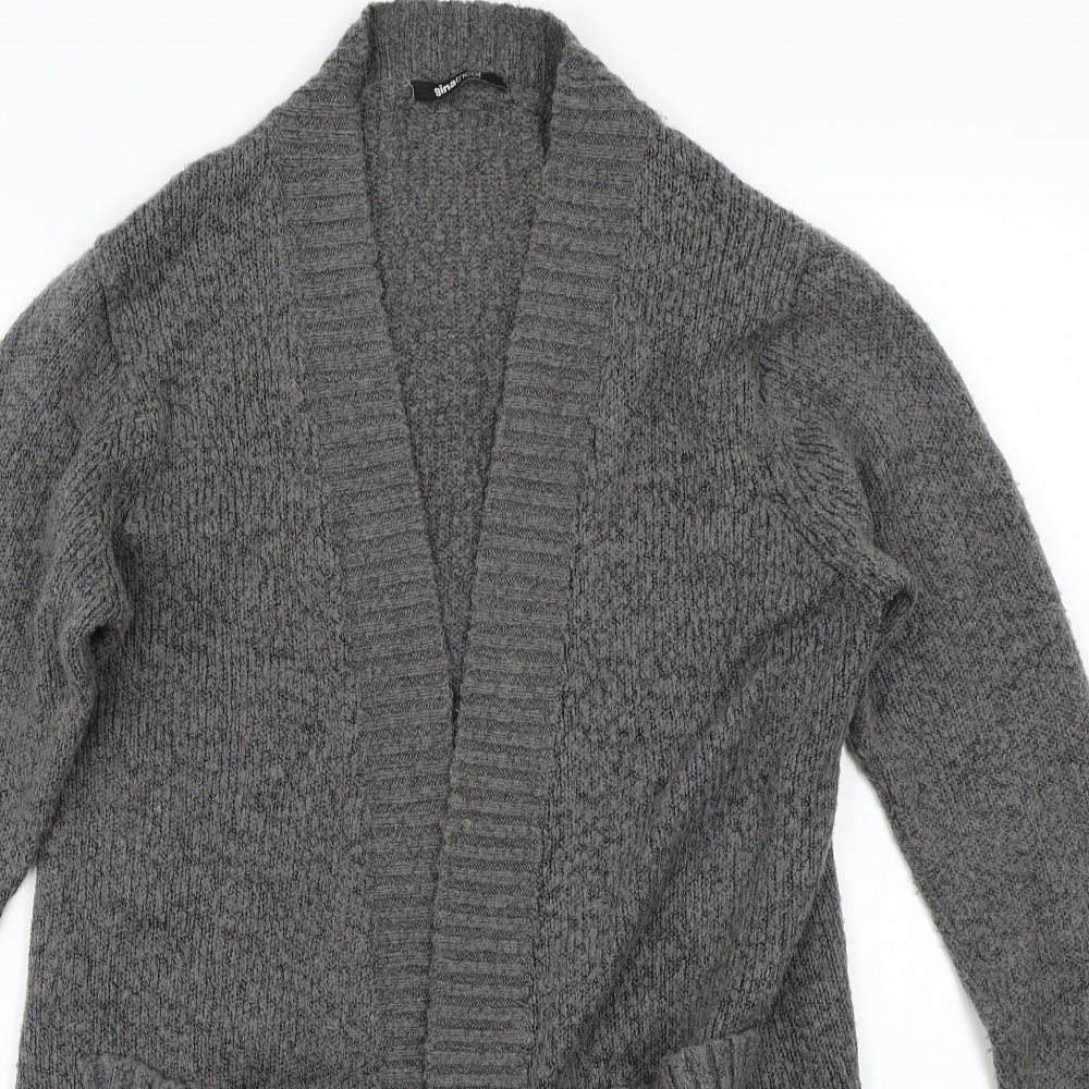 Ginatricot Womens Grey   Cardigan Jumper Size S