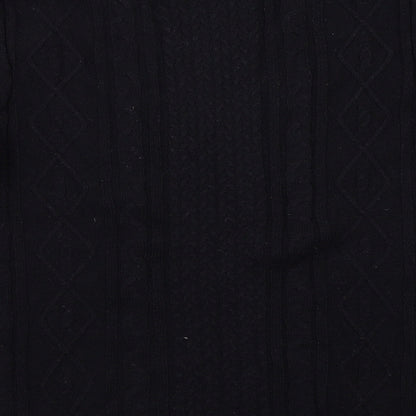 cassiopeia Mens Black   Pullover Jumper Size M