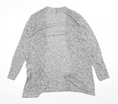 H&M Womens Grey  Knit Cardigan Jumper Size M