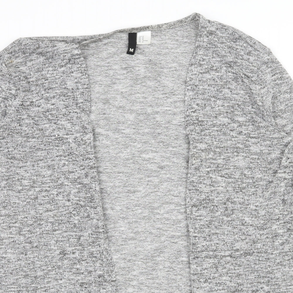 H&M Womens Grey  Knit Cardigan Jumper Size M