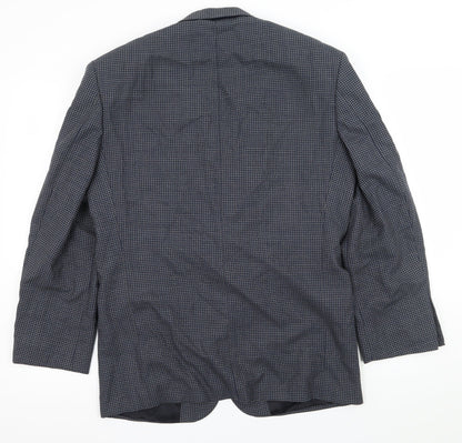 Mens UK Size M St Michael Regular Blue Suit Jacket
