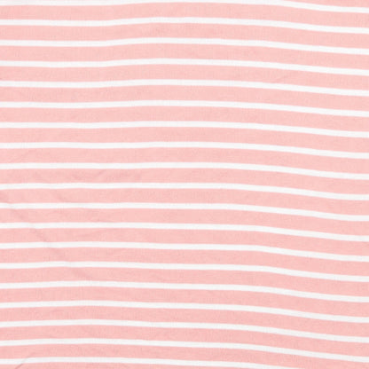 Papaya Womens Pink Striped Knit Pullover Jumper Size 12