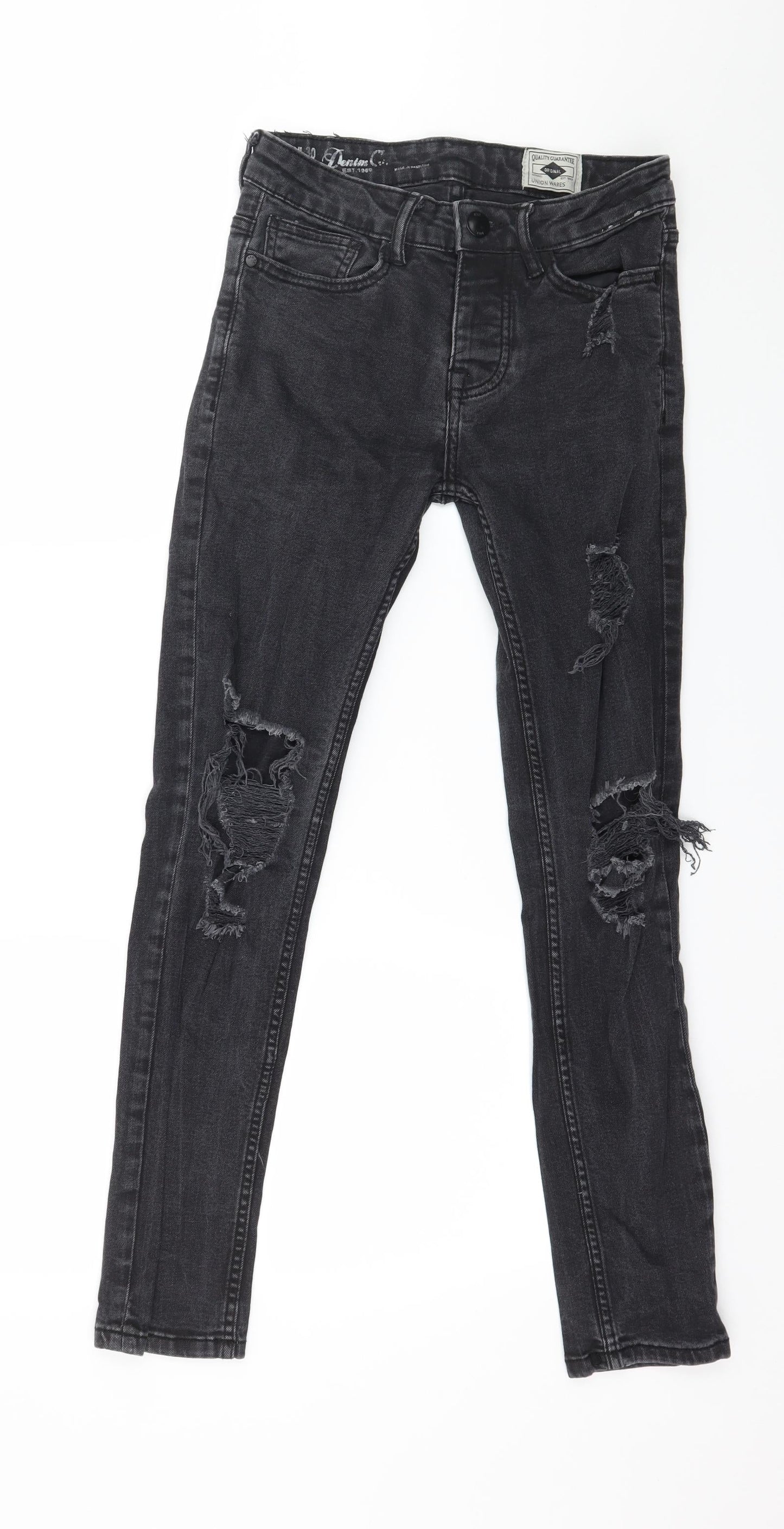 Denim & Co. Mens Grey  Denim Skinny Jeans Size 26 in L30 in