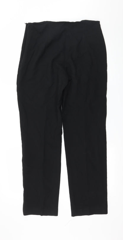 Womens UK Size 12 Marks and Spencer Regular Fit  Black Trousers