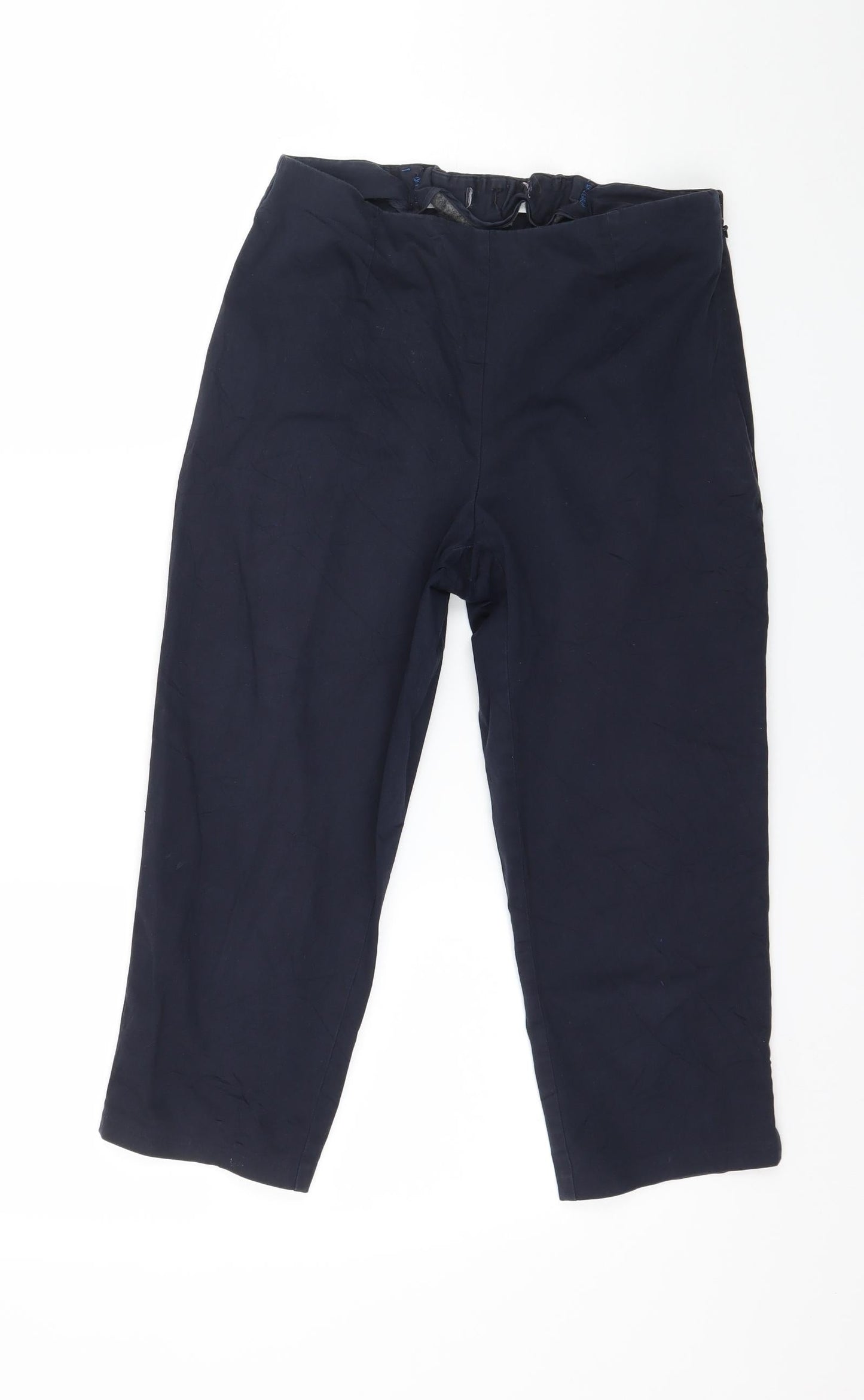 Womens UK Size 10 Marks and Spencer Regular Fit  Blue Trousers