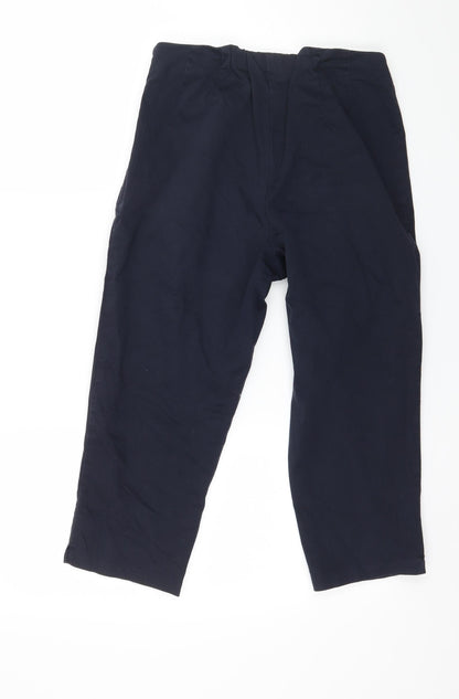 Womens UK Size 10 Marks and Spencer Regular Fit  Blue Trousers