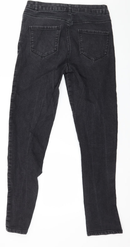 Dorothy Perkins Womens Grey  Denim Skinny Jeans Size 12 L29 in