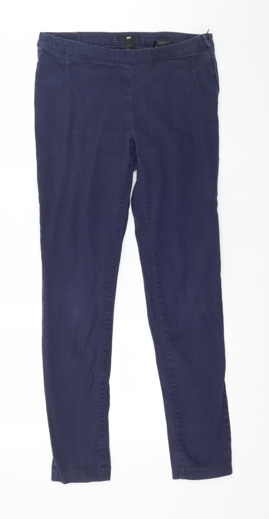 Womens UK Size 30 in H&M Regular Fit  Blue Trousers