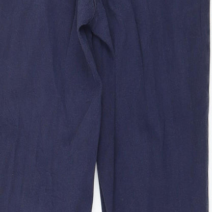 Womens UK Size 30 in H&M Regular Fit  Blue Trousers
