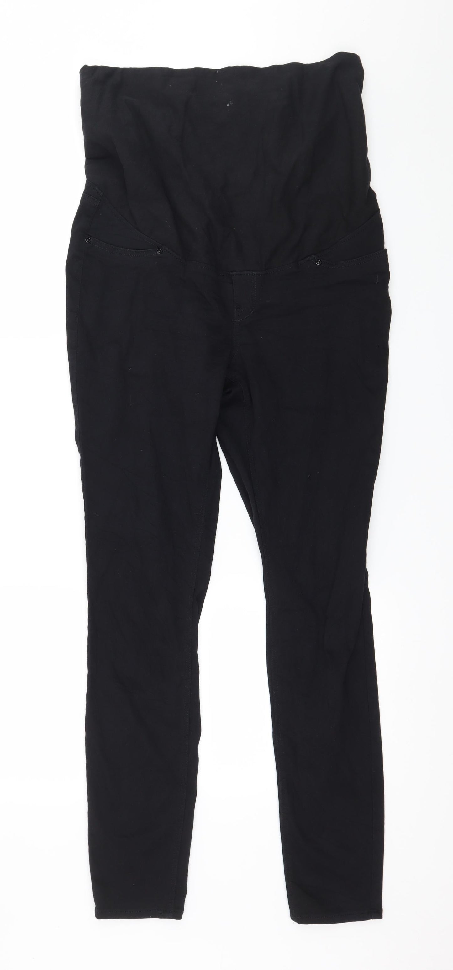 Womens UK Size M H&M Regular Fit Skinny Black Jeans