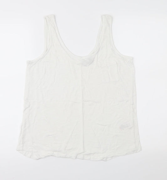 NEXT Womens White   Basic Tank Size 14