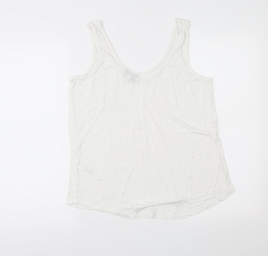 NEXT Womens White   Basic Tank Size 14