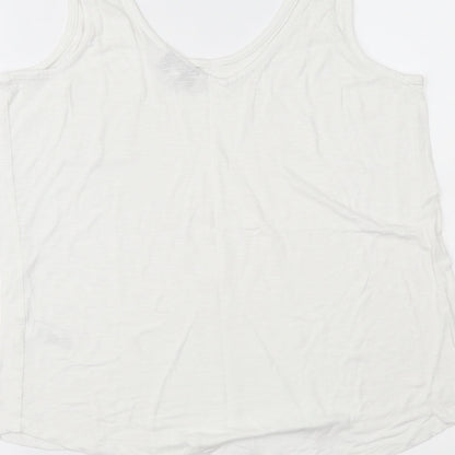 NEXT Womens White   Basic Tank Size 14