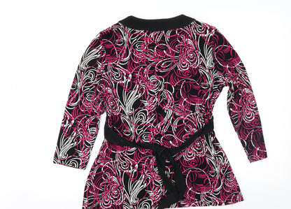 LOFT Womens Pink Geometric  Basic Blouse Size M