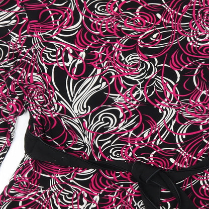 LOFT Womens Pink Geometric  Basic Blouse Size M