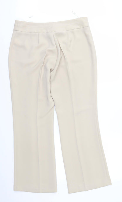 Womens UK Size 34 in NEXT Regular Fit  Beige Trousers
